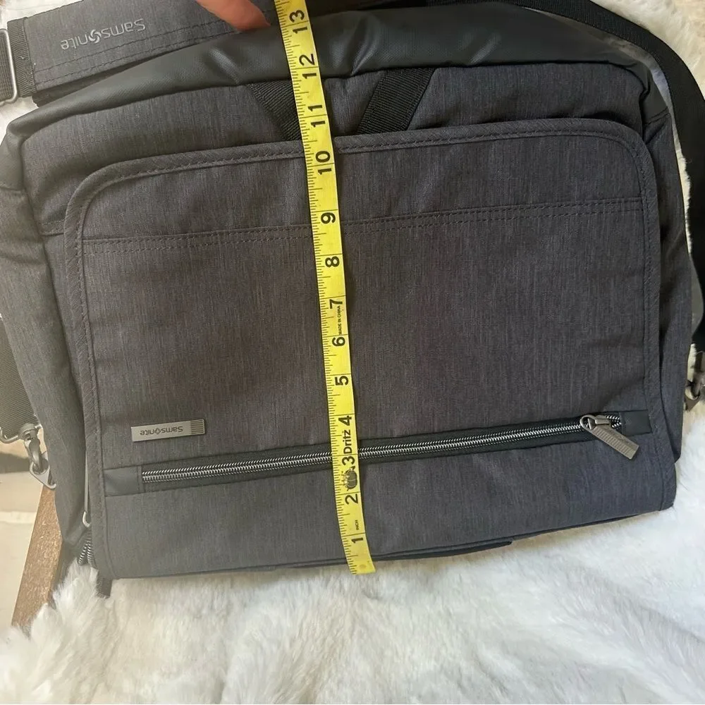 Samsonite Modern Utility Computer Laptop Messenger Travel Bag Dark Charcoal Gray